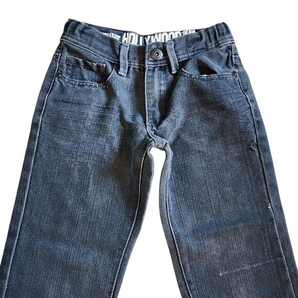 The Jean People Hollywood Boys Jeans Size 8 Black Washed Straight Leg Adjustable - Picture 3 of 11
